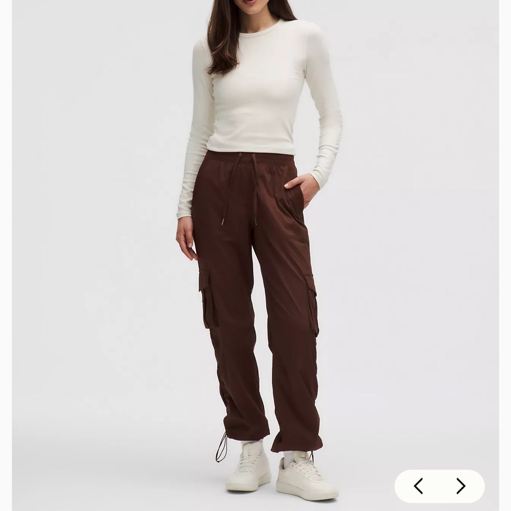 Lululemon Dance Studio Pants in “Lava Cake”